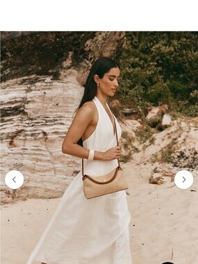 VesTirsi Sloane Resort Clutch with Tan Leather Trim